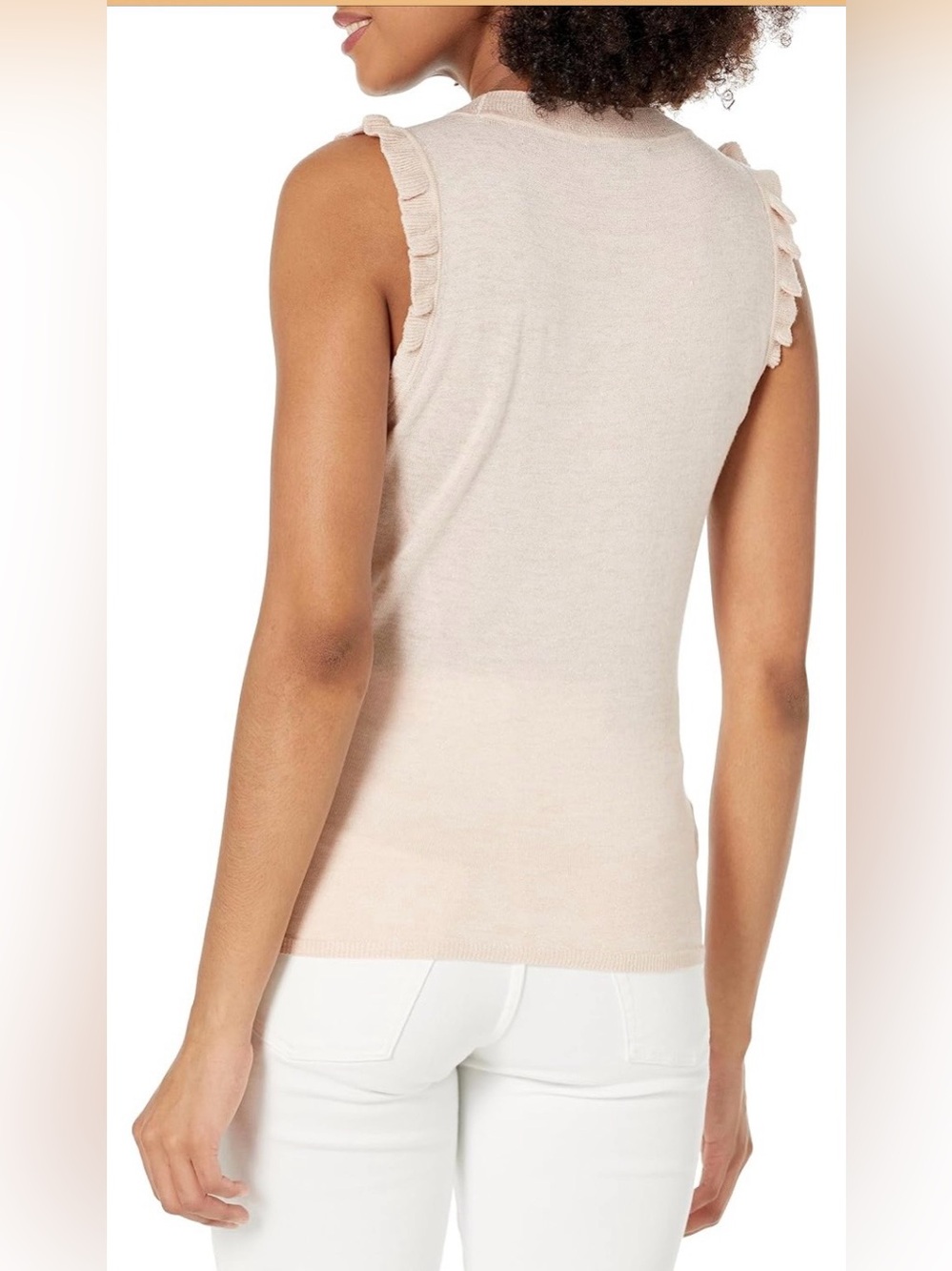 Soft Vanilla Ruffle Knit Tank 🤍✨ - Picture 2 of 12